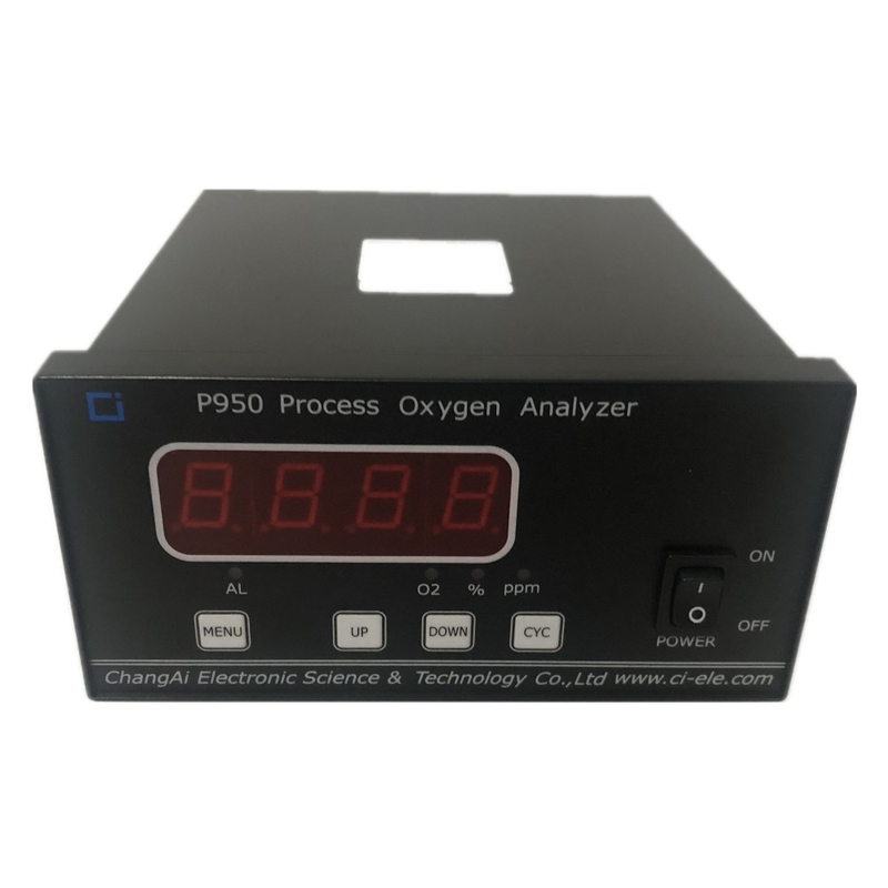 RS232 P950 Proses Oksijen Saflığı Analizörü Elektrokimyasal Sensör O2 Saflık Analizörü