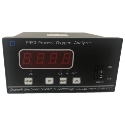 RS232 P950 Proses Oksijen Saflığı Analizörü Elektrokimyasal Sensör O2 Saflık Analizörü